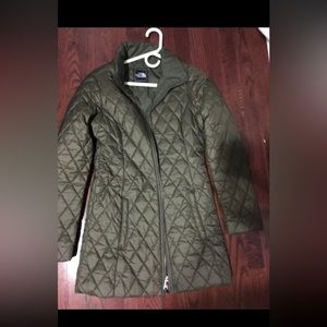 Army Green North Face Coat